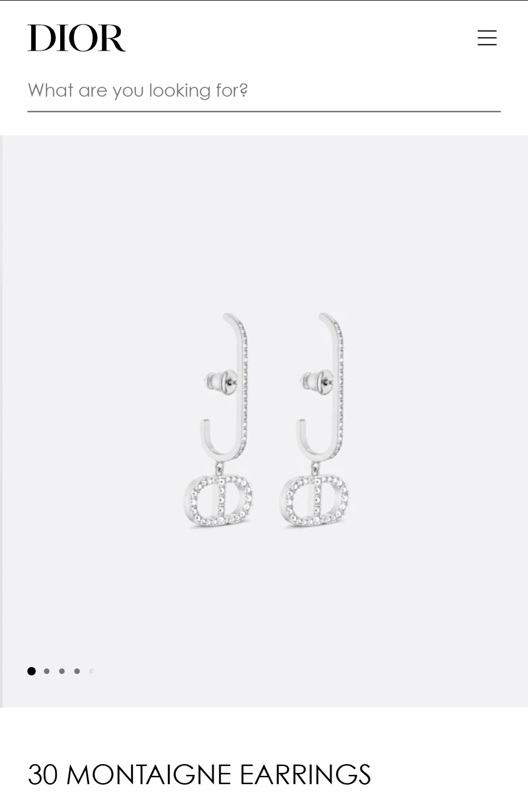 Dior 30 montaigne earrings