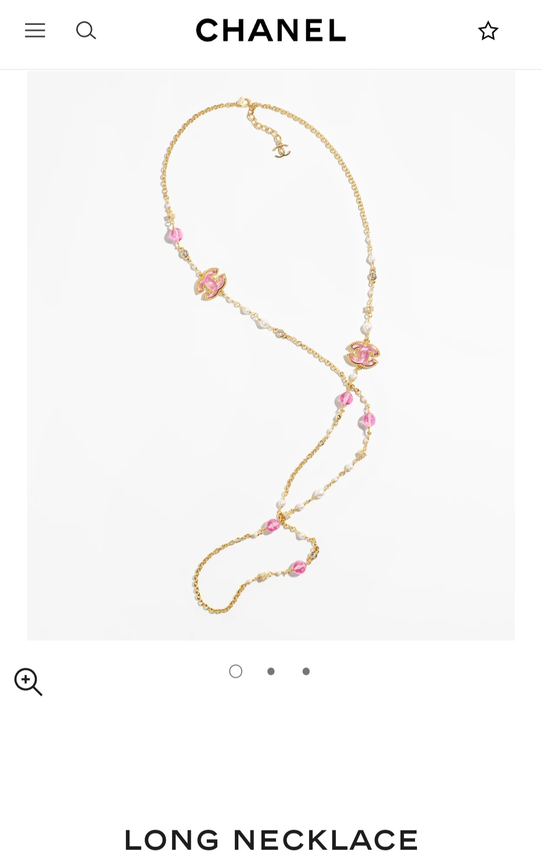 Chanel long necklace