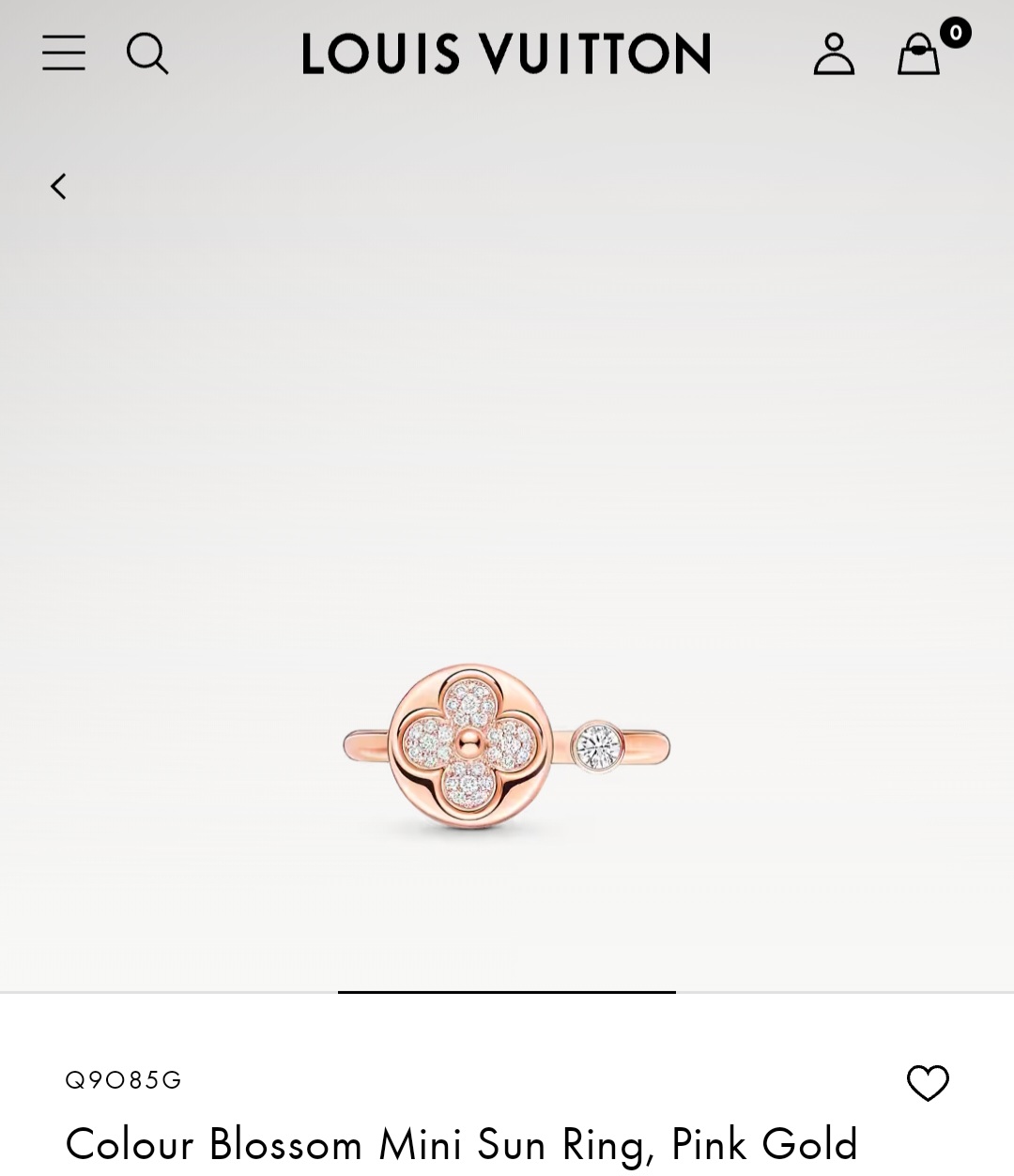 LV Colour Blossom Mini Sun ring