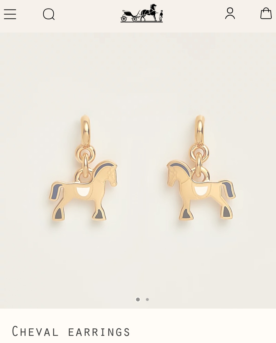 Hermes Cheval earrings