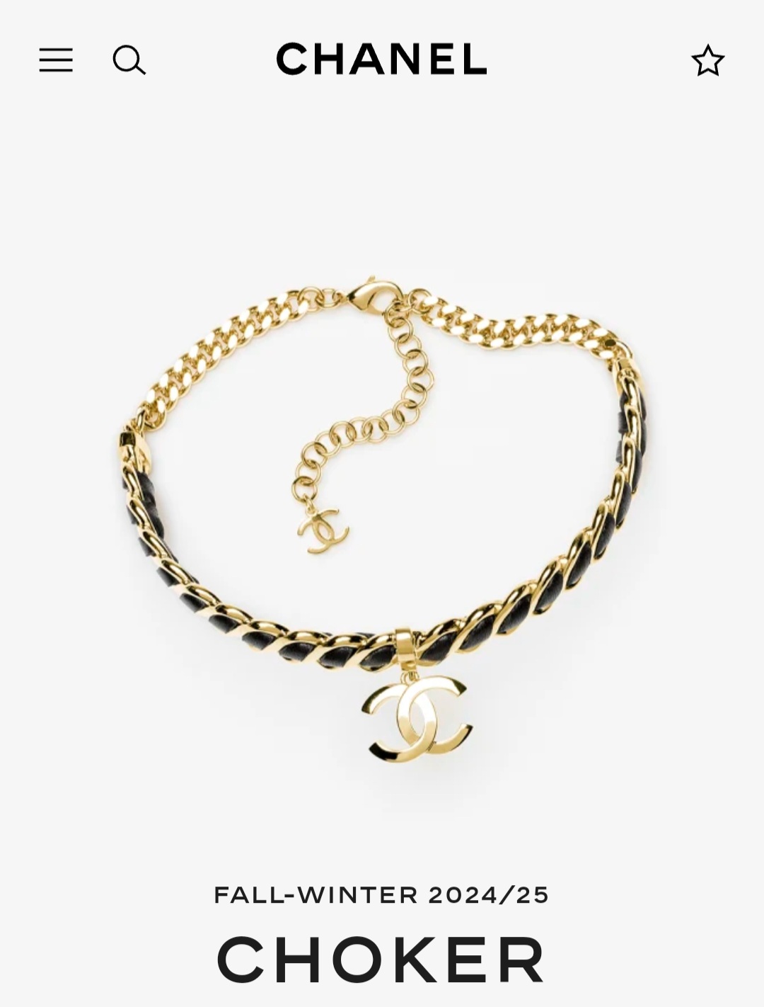 Chanel choker necklace