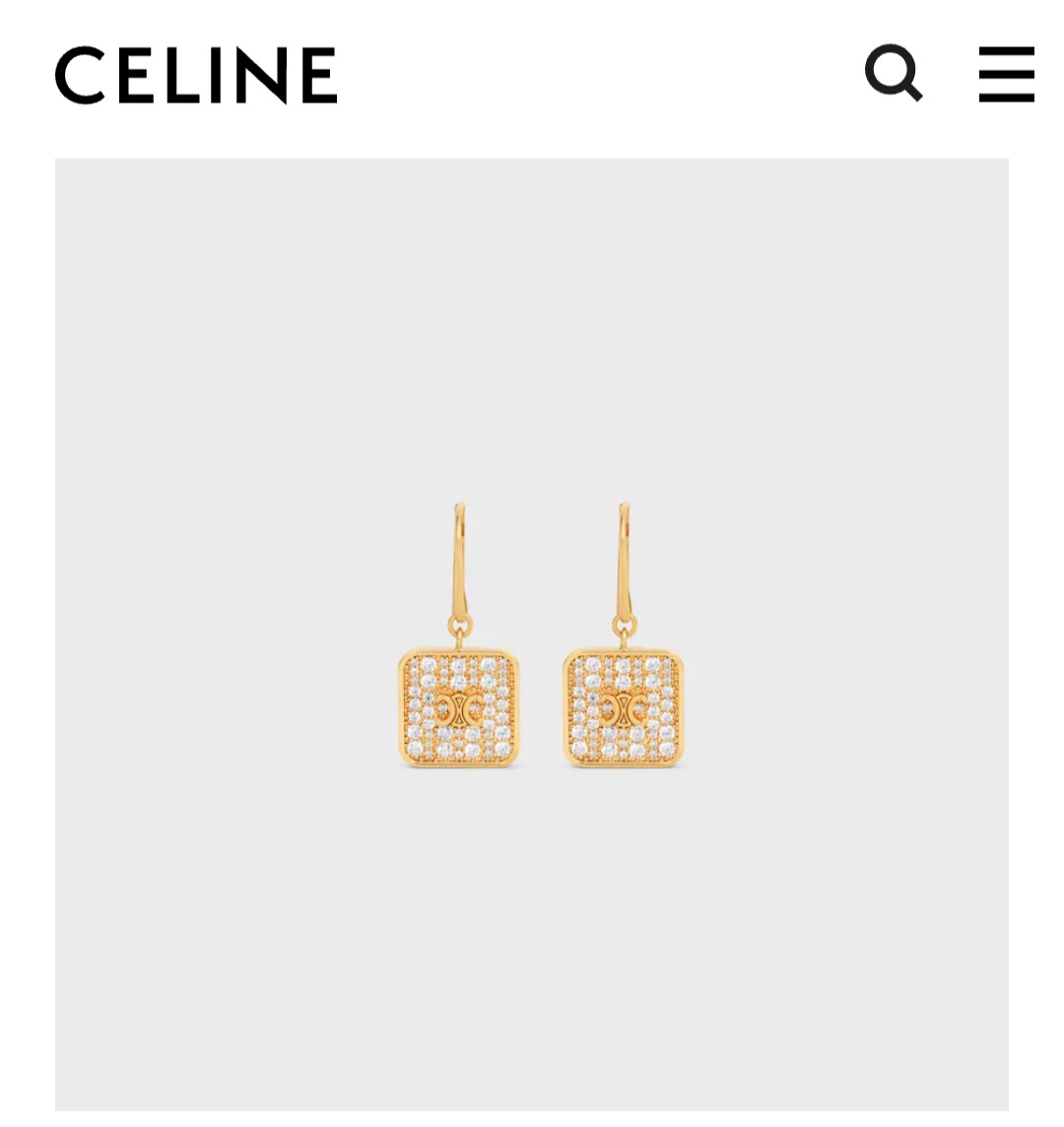 Celine Triomphe Nightfall Earrings